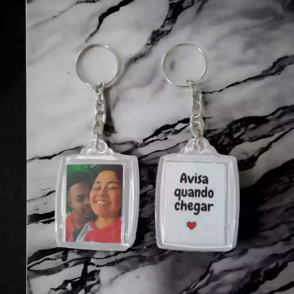 2 Chaveiros Acrílico Personalizado