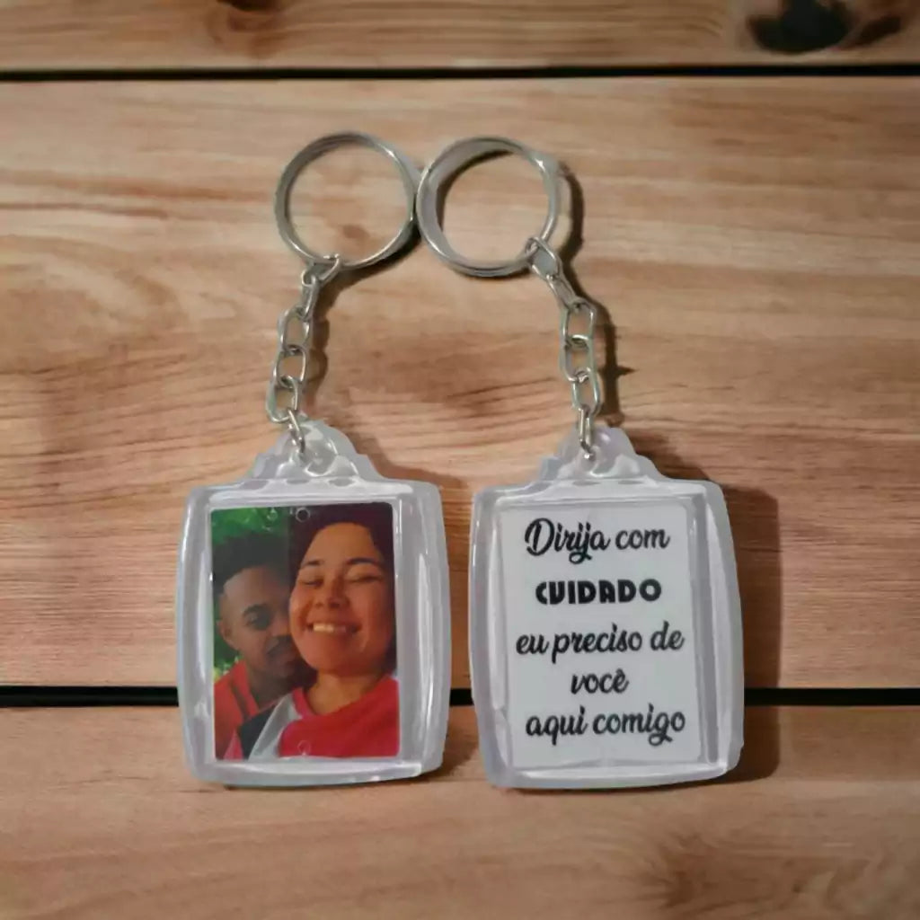 2 Chaveiros Acrílico Personalizado