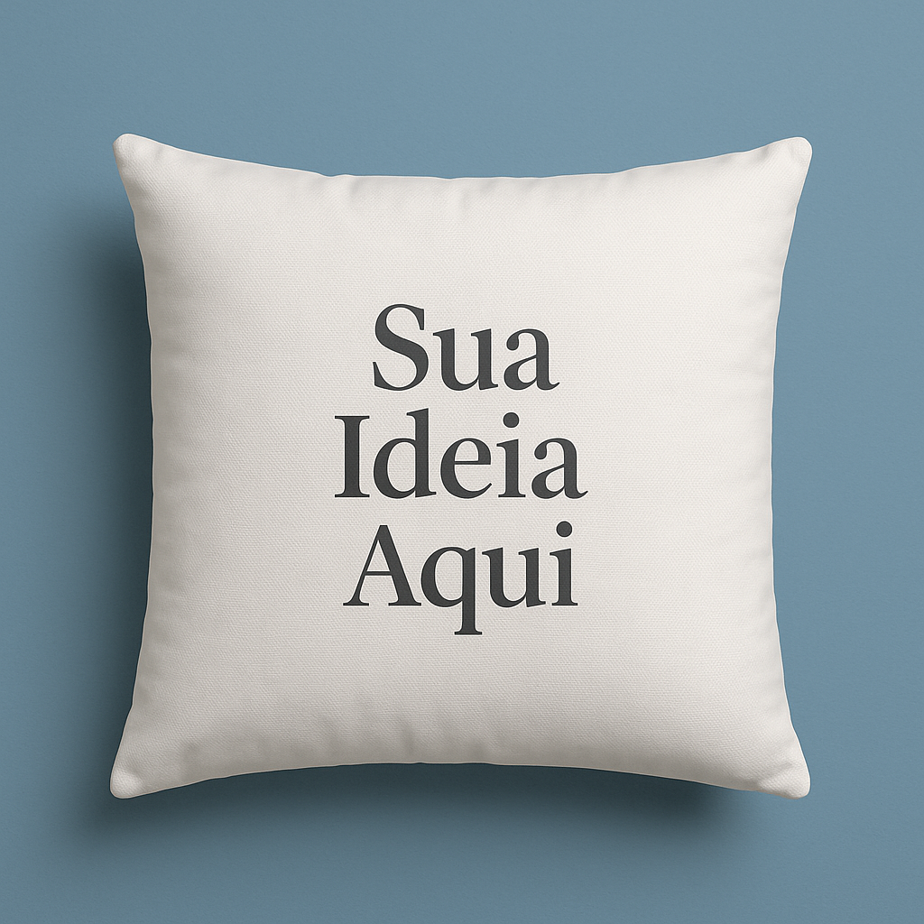 Almofada Personalizada Escolha o tamanho