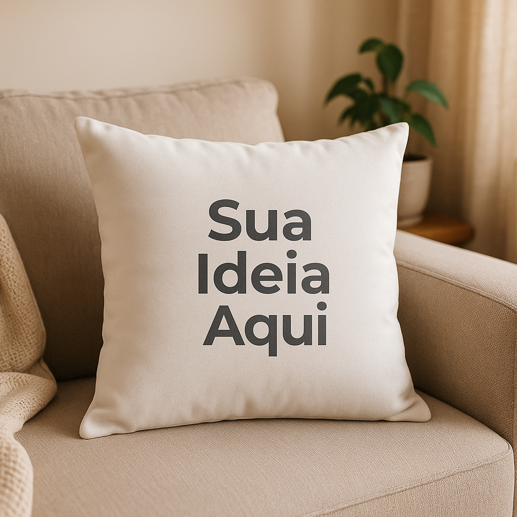 Almofada Personalizada Escolha o tamanho