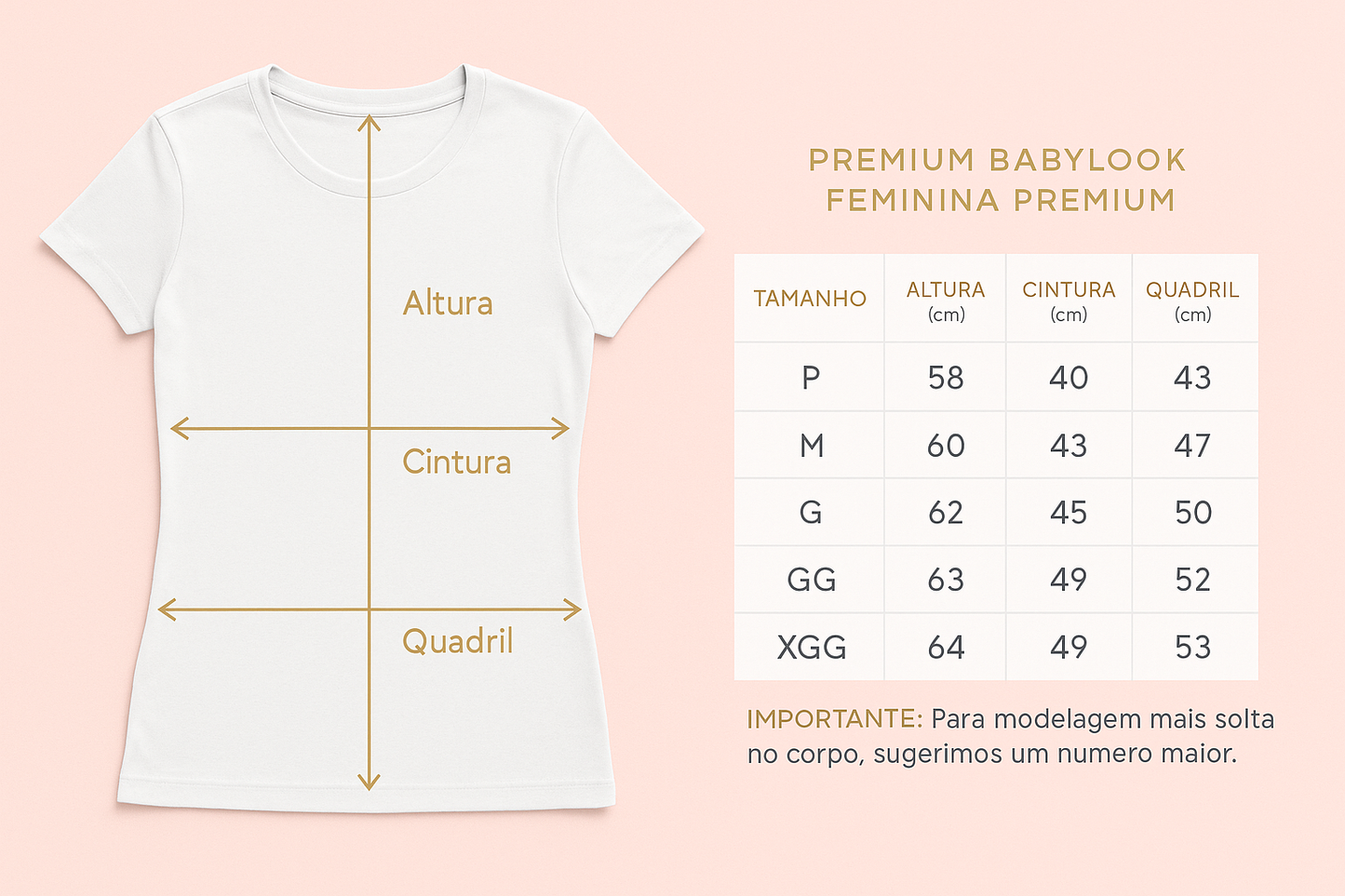 Camiseta Baby Look Preta Personalizada
