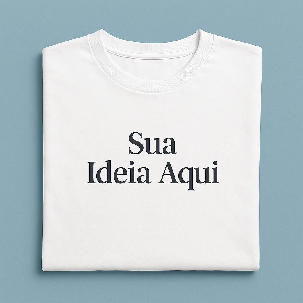 Camiseta Unissex Branca Personalizada