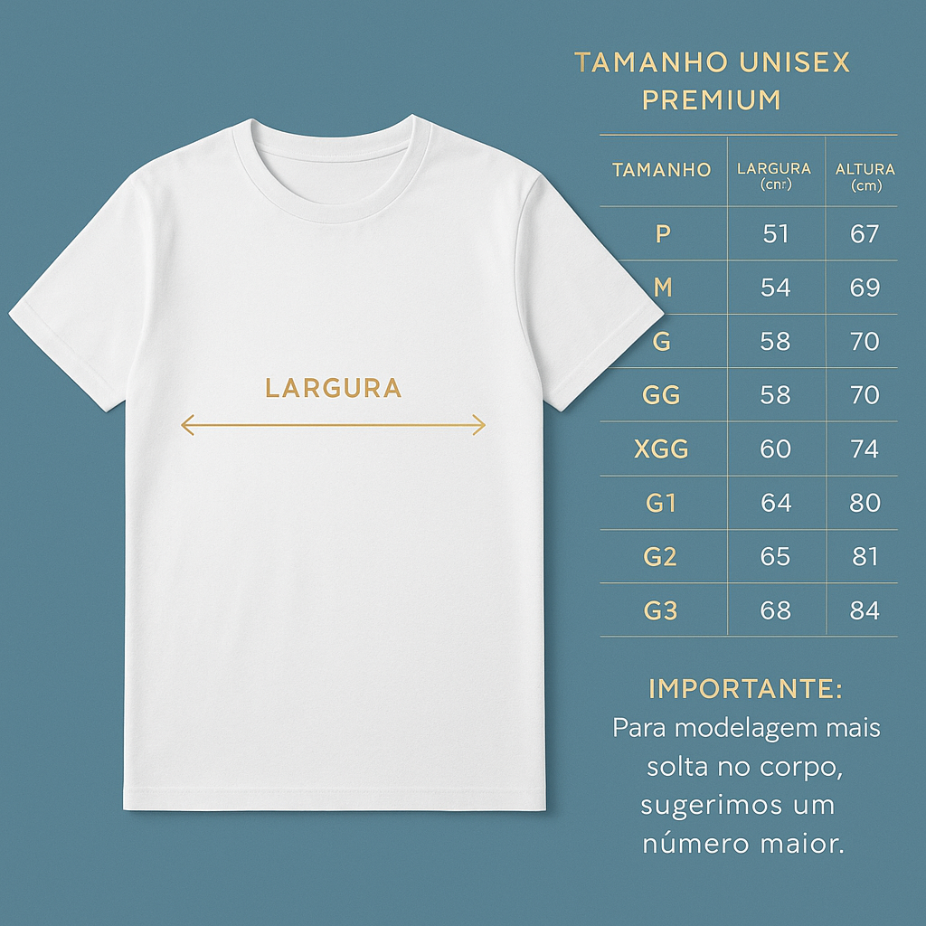 Camiseta Unissex Branca Personalizada