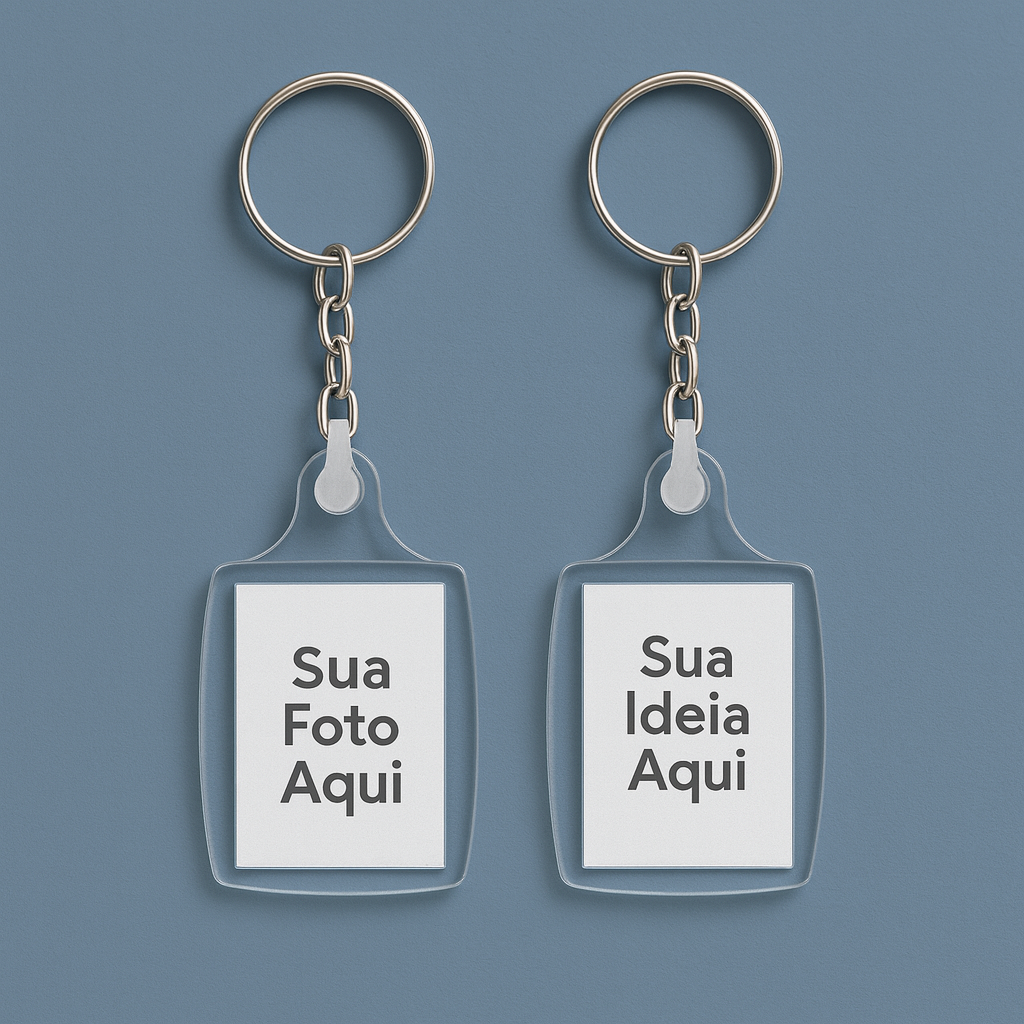 Chaveiro de Acrílico Personalizado - Leve sua história sempre com você