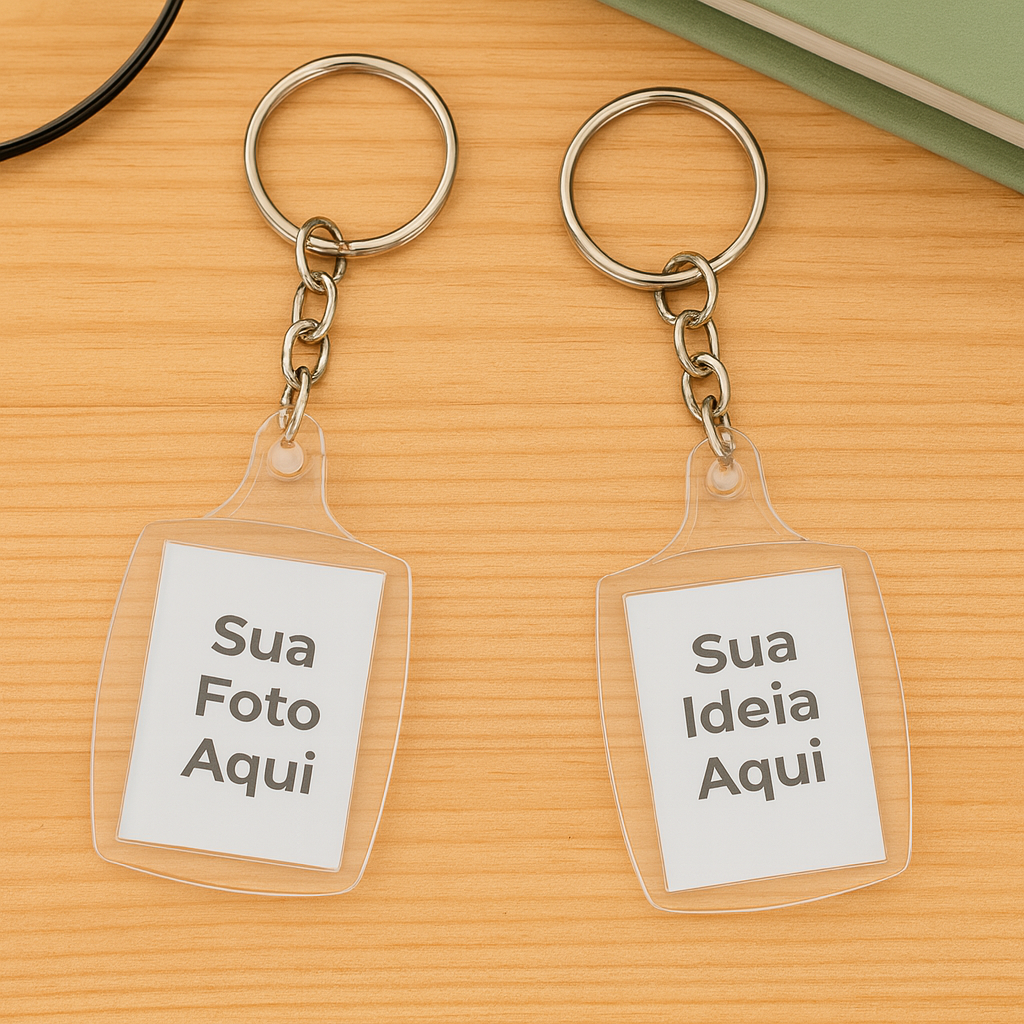 Chaveiro de Acrílico Personalizado - Leve sua história sempre com você