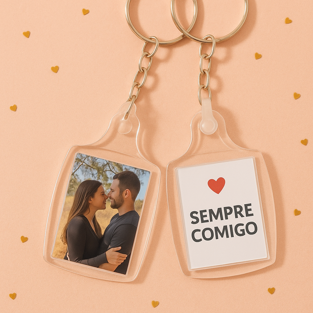 Chaveiro de Acrílico Personalizado - Leve sua história sempre com você