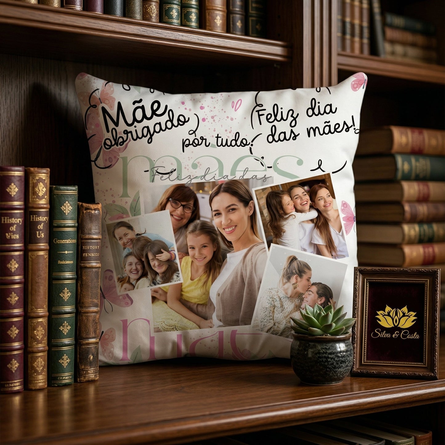 Almofada Personalizada com Foto | Presente para Mães