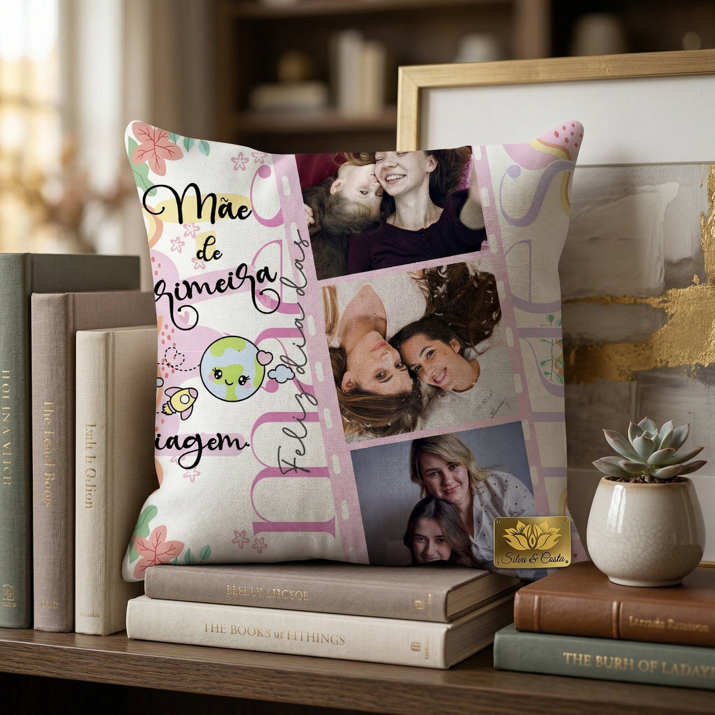 Almofada Personalizada com Foto | Presente para Mães