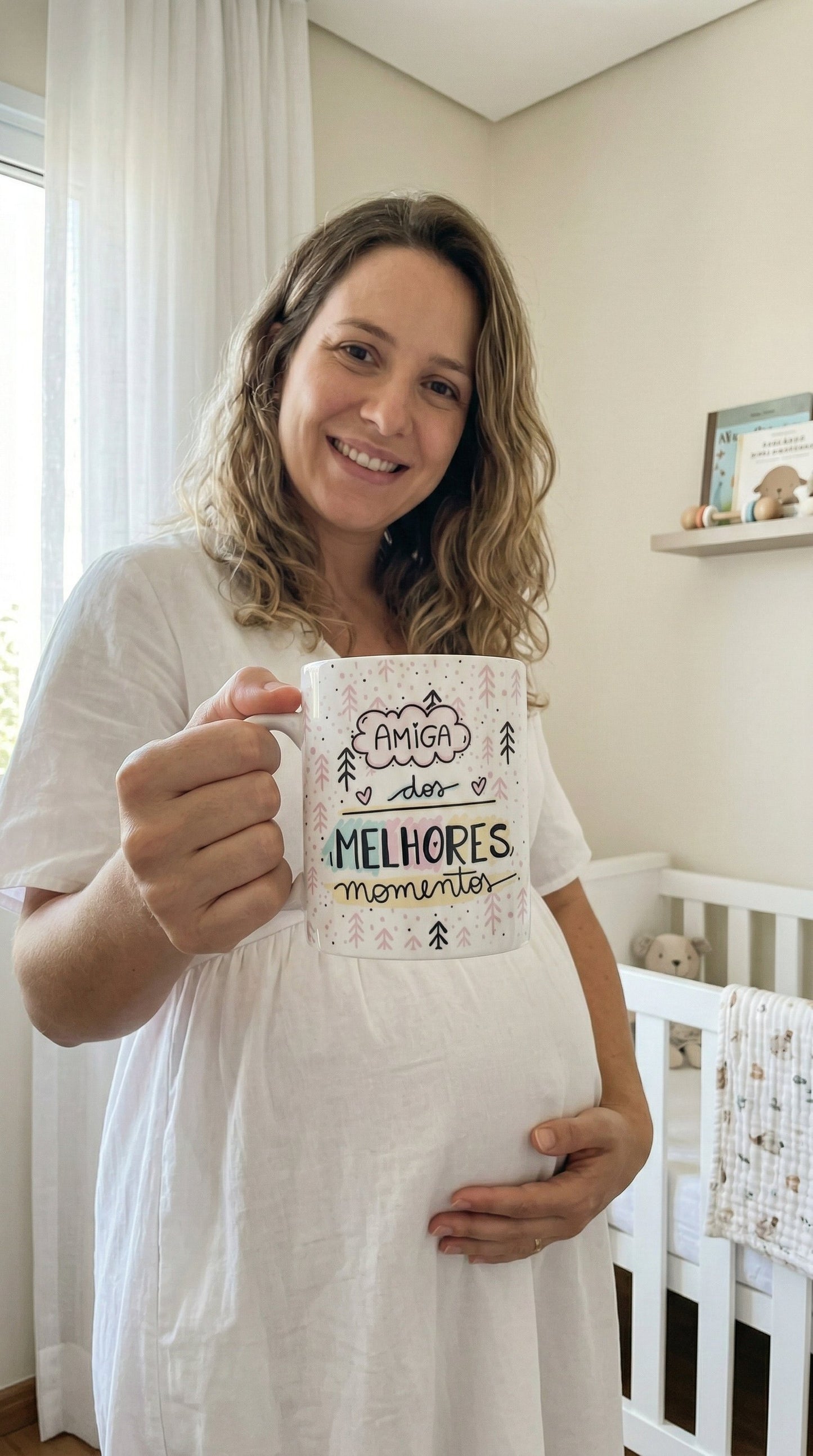 Avaliação de cliente - Caneca Personalizada Amigas com Foto e Nome — Presente Melhores Amigas