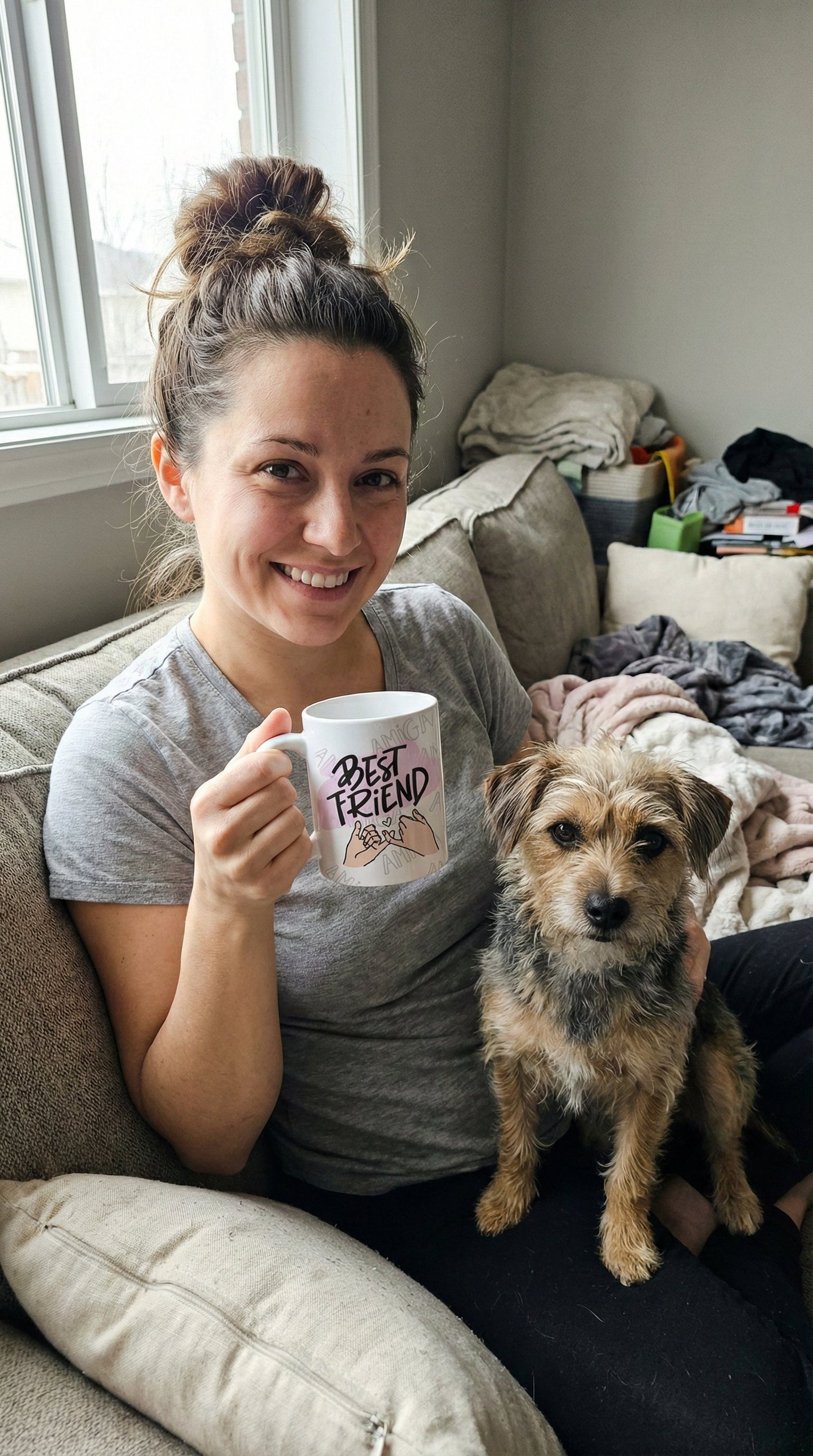 Avaliação de cliente - Caneca Personalizada com Foto e Frase — Presente Best Friend Amiga