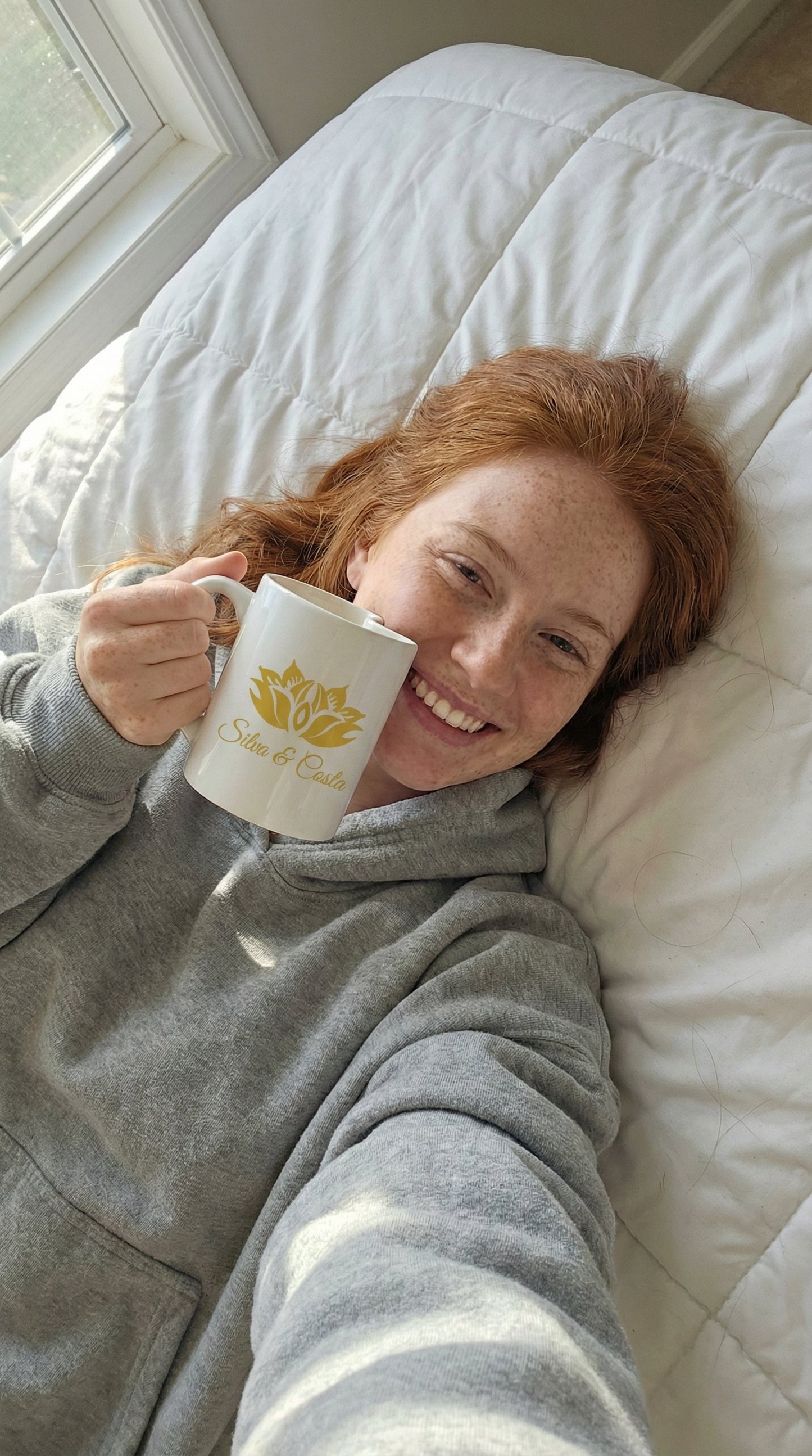 Avaliação de cliente - Caneca Personalizada com Foto Duplo Coração — Presente Romântico Casal
