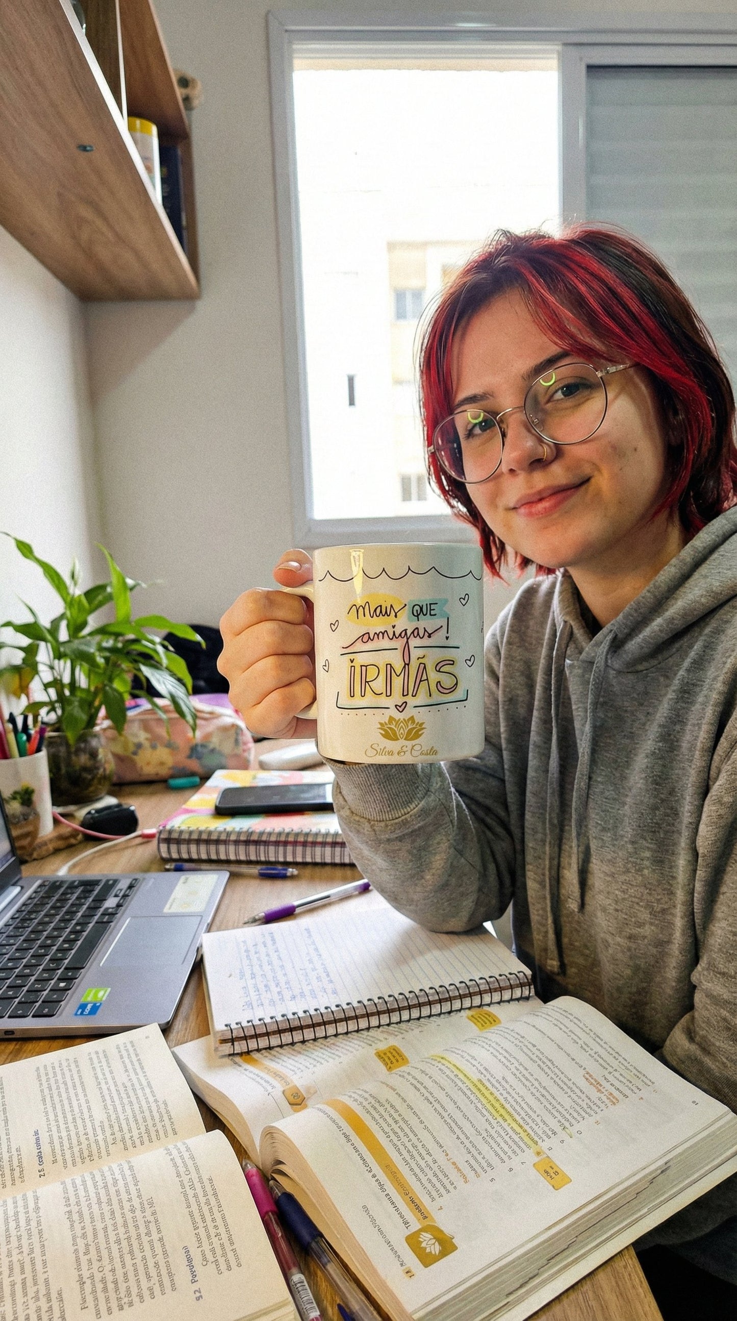 Avaliação de cliente - Caneca Personalizada com Frase — Presente para Amiga Irmã