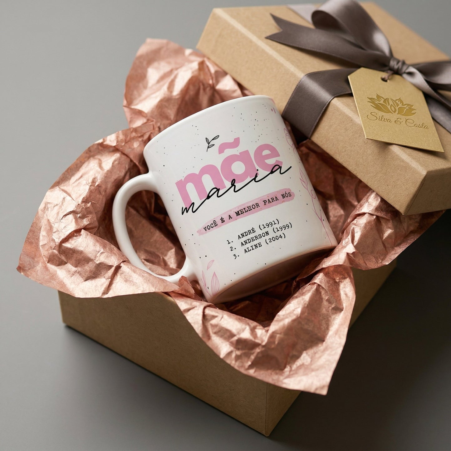 Caneca Personalizada com Foto e Nome | Presente Mãe