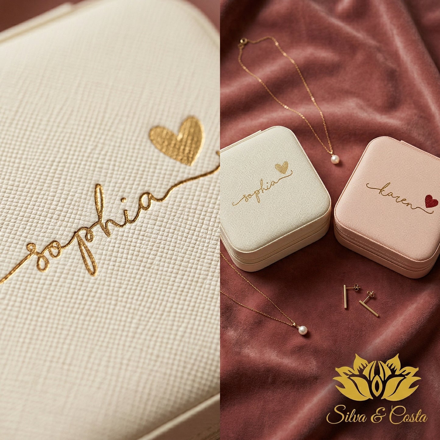 Mini Porta-Joias Personalizado com Nome | Lembrança 15 Anos