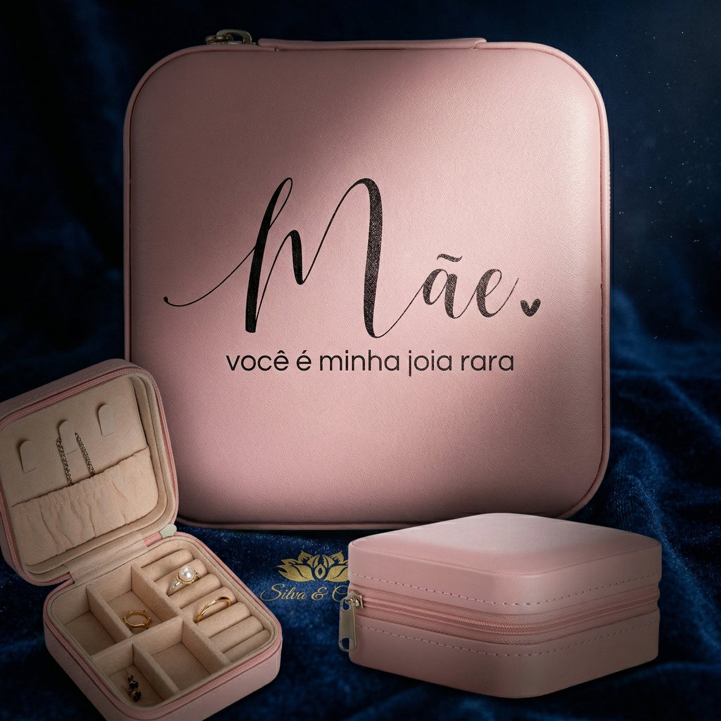 Porta-Joias Personalizado com Nome | Lembrança Dia das Mães