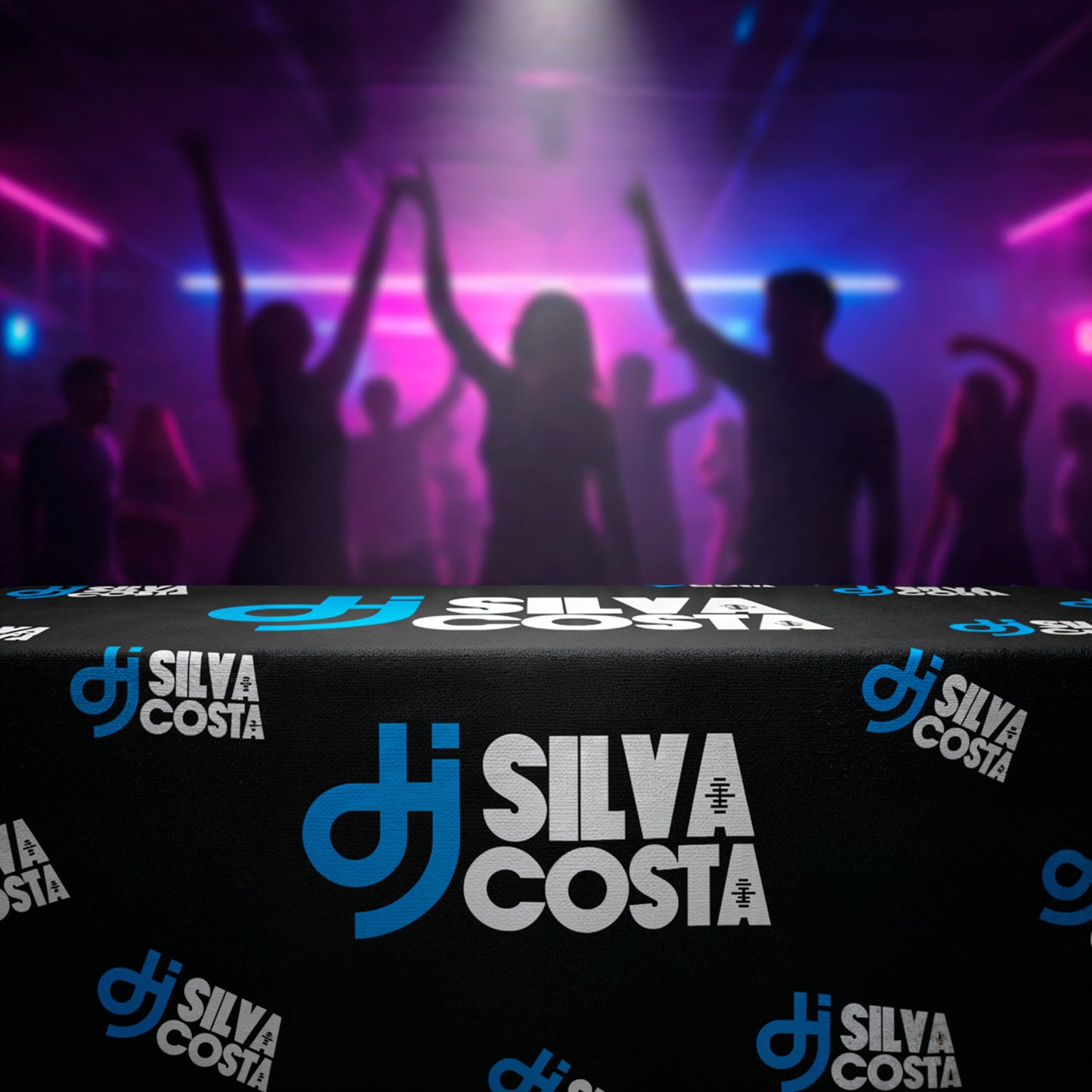 Toalha Para Dj Personalizada 2,5 x 1,5 Mts