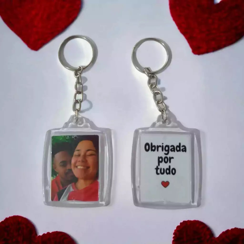 2 Chaveiros Acrílico Personalizado