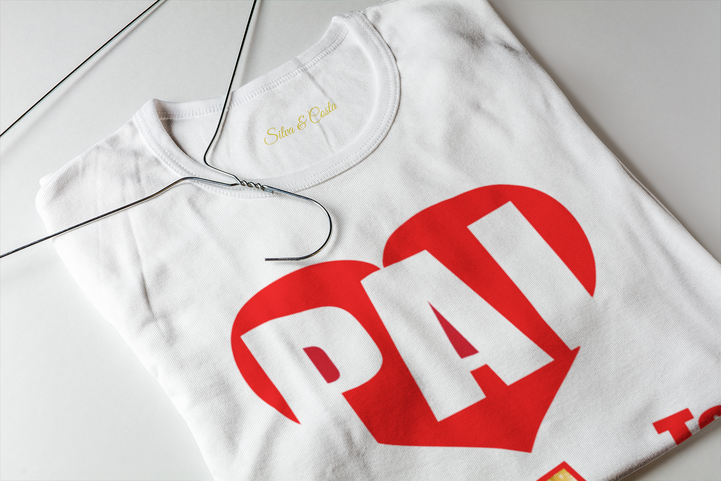 Camiseta Personalizada Dia dos Pais com foto PAI Te Amo ❤️