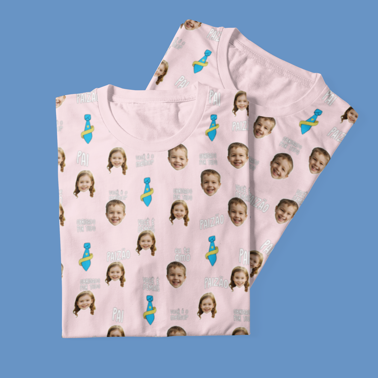 Camiseta Rosa Melhor Pai Paizão Dia dos Pais com foto