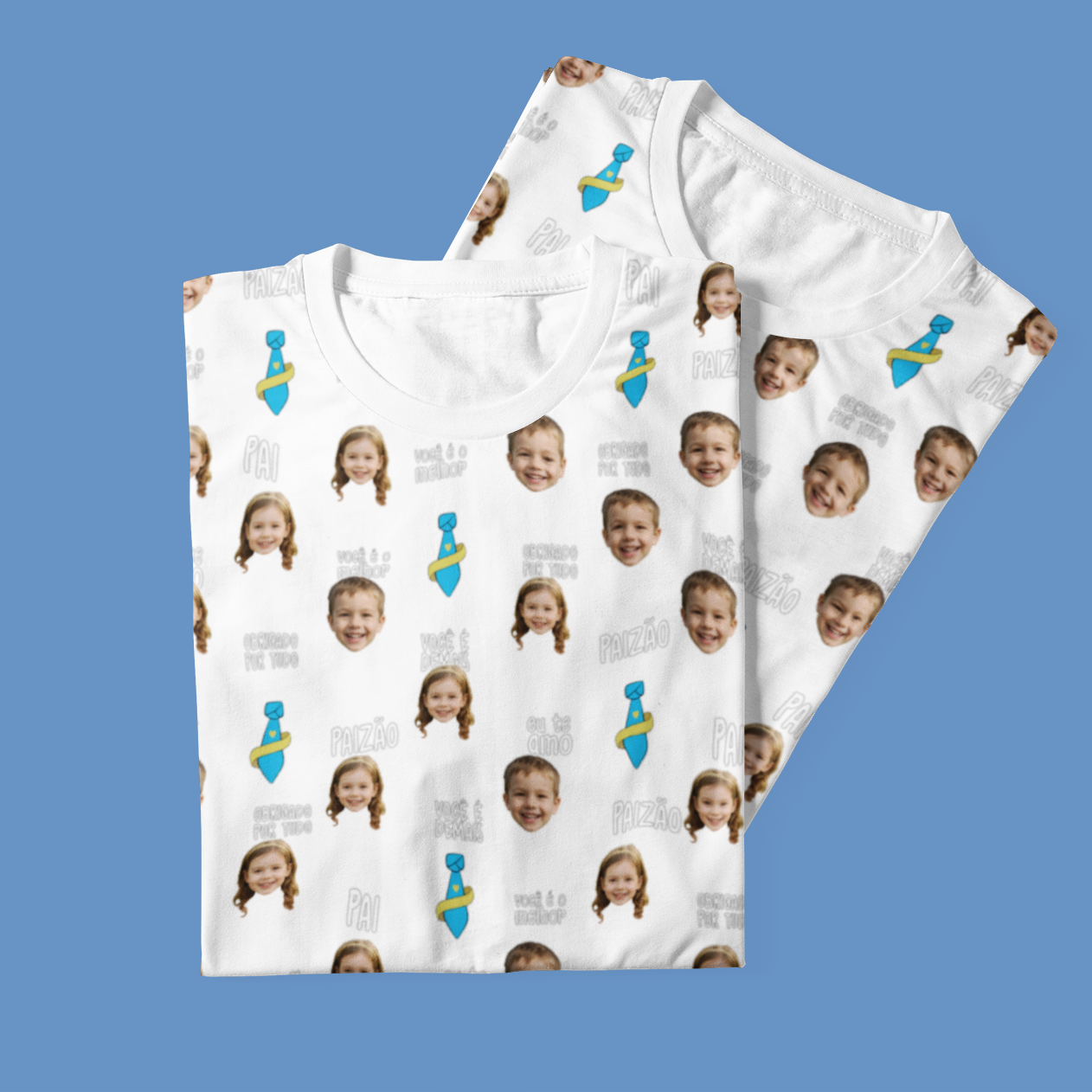 Camiseta Branca Melhor Pai Paizão Dia dos Pais com foto