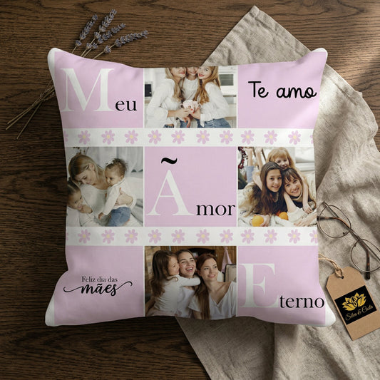 Almofada com foto da mãe: presentes criativos para o dia das mães com entrega rápida e zero atraso