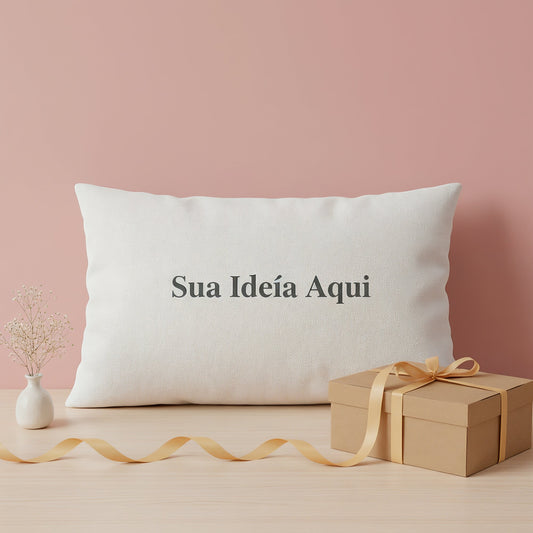 Almofada Retangular Personalizada Escolha o tamanho