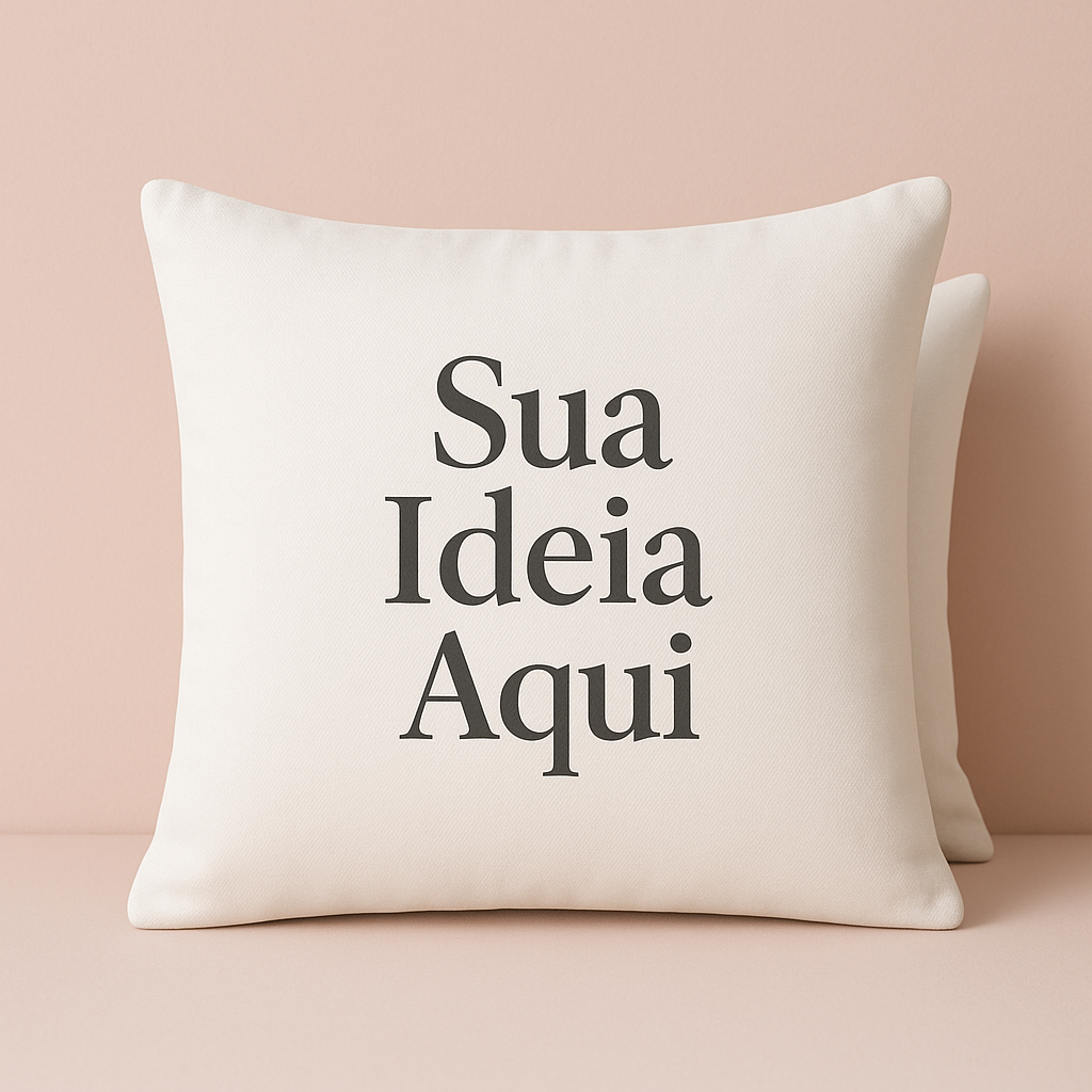 Almofada Personalizada Escolha o tamanho