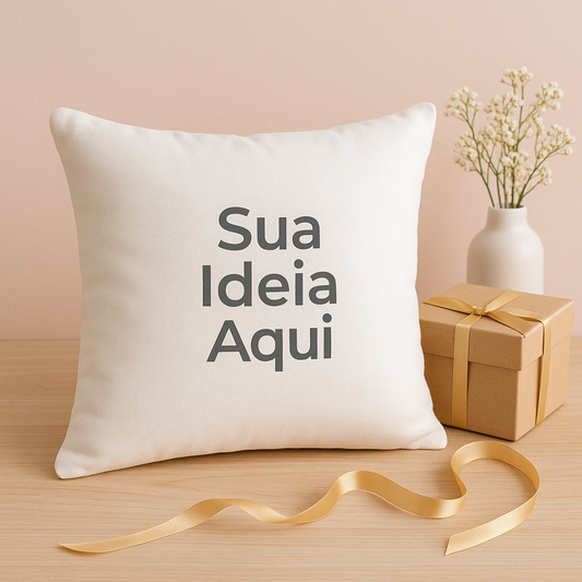 Almofada Personalizada Escolha o tamanho