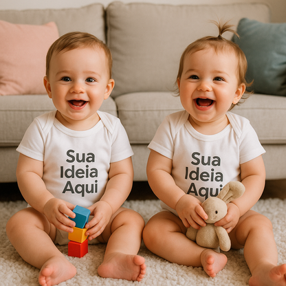 Body Infantil Branco Personalizado