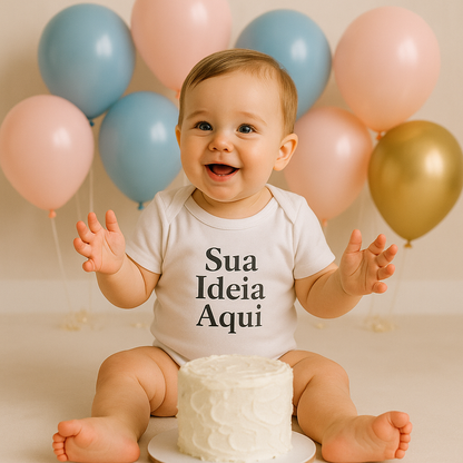 Body Infantil Branco Personalizado