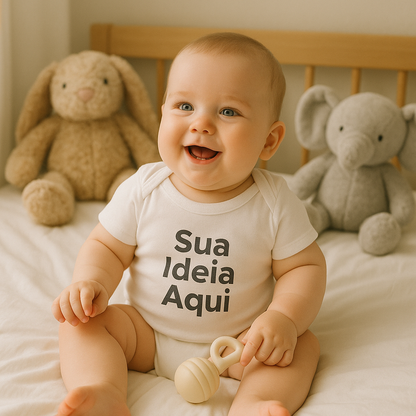 Body Infantil Branco Personalizado