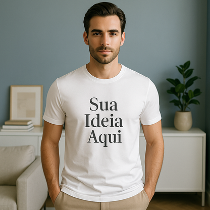Camiseta Unissex Branca Personalizada