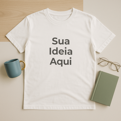 Camiseta Unissex Branca Personalizada