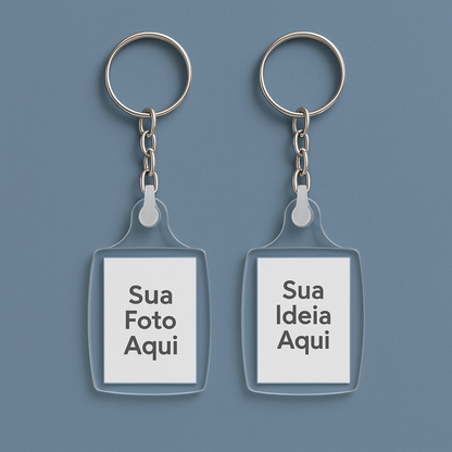 Chaveiro de Acrílico Personalizado - Leve sua história sempre com você