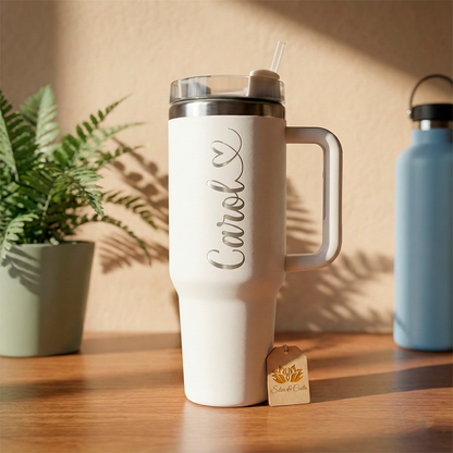 Copo Térmico 1200ml com Alça e Tampa Personalizado – Neymar