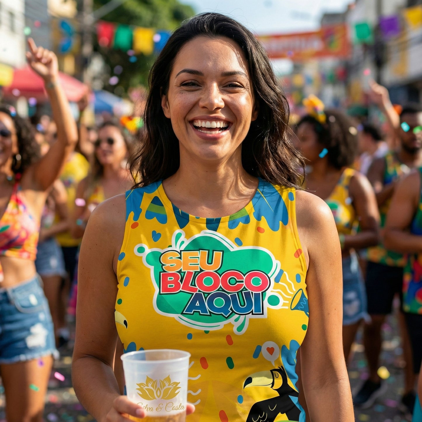 Camiseta Abadá Baby Look Personalizada