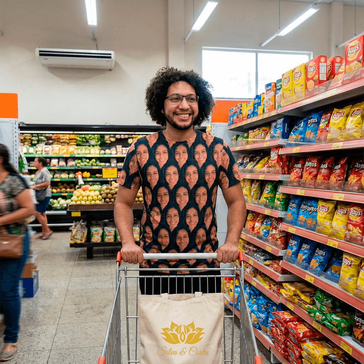 Camiseta Personalizada com Foto do Amor Presente Criativo para Namorado ou Namorada