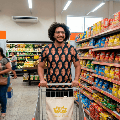 Camiseta Personalizada com Foto do Amor Presente Criativo para Namorado ou Namorada