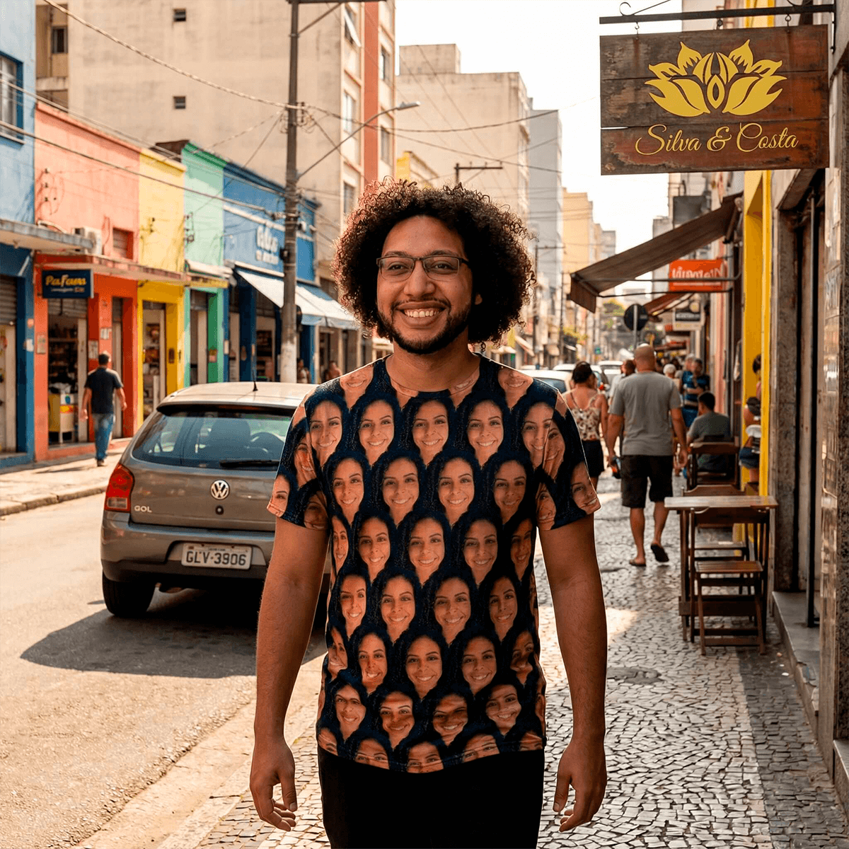 Camiseta Personalizada com Foto do Amor Presente Criativo para Namorado ou Namorada