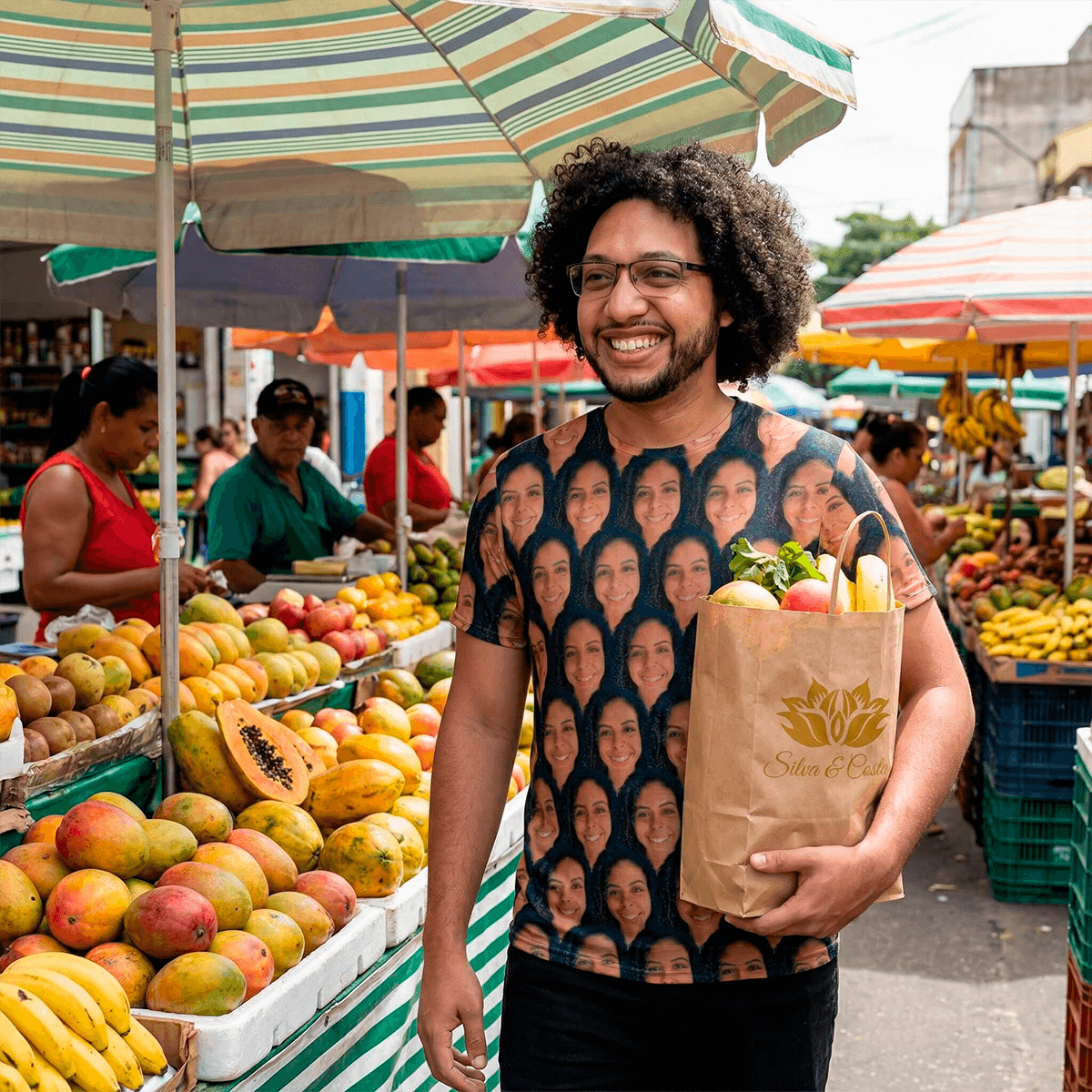 Camiseta Personalizada com Foto do Amor Presente Criativo para Namorado ou Namorada