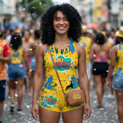 Conjunto Abada Feminino Personalizado Carnaval