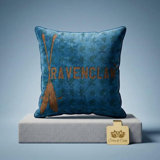 Almofada decorativa Ravenclaw — Para cama e sofá infantil Harry Potter Azul