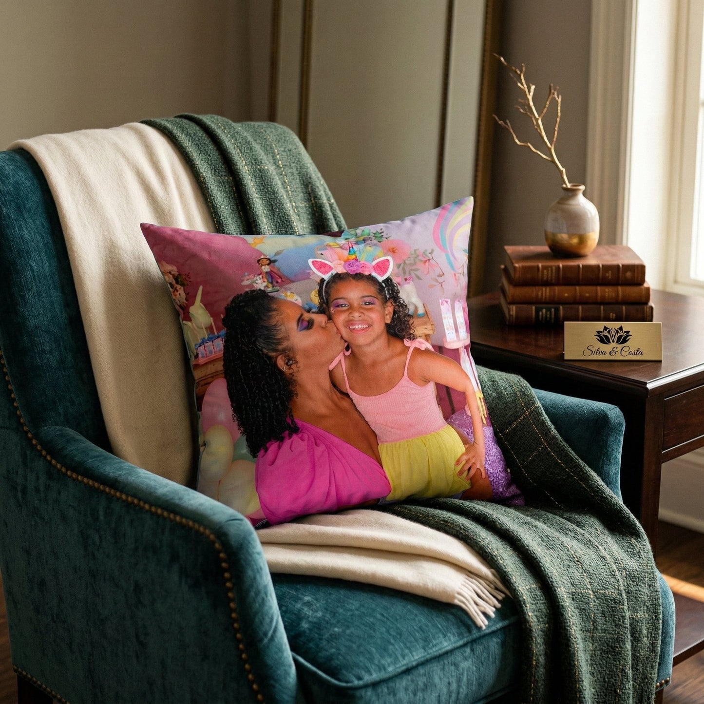 Almofada personalizada com foto 40x40 | Presente para Casal