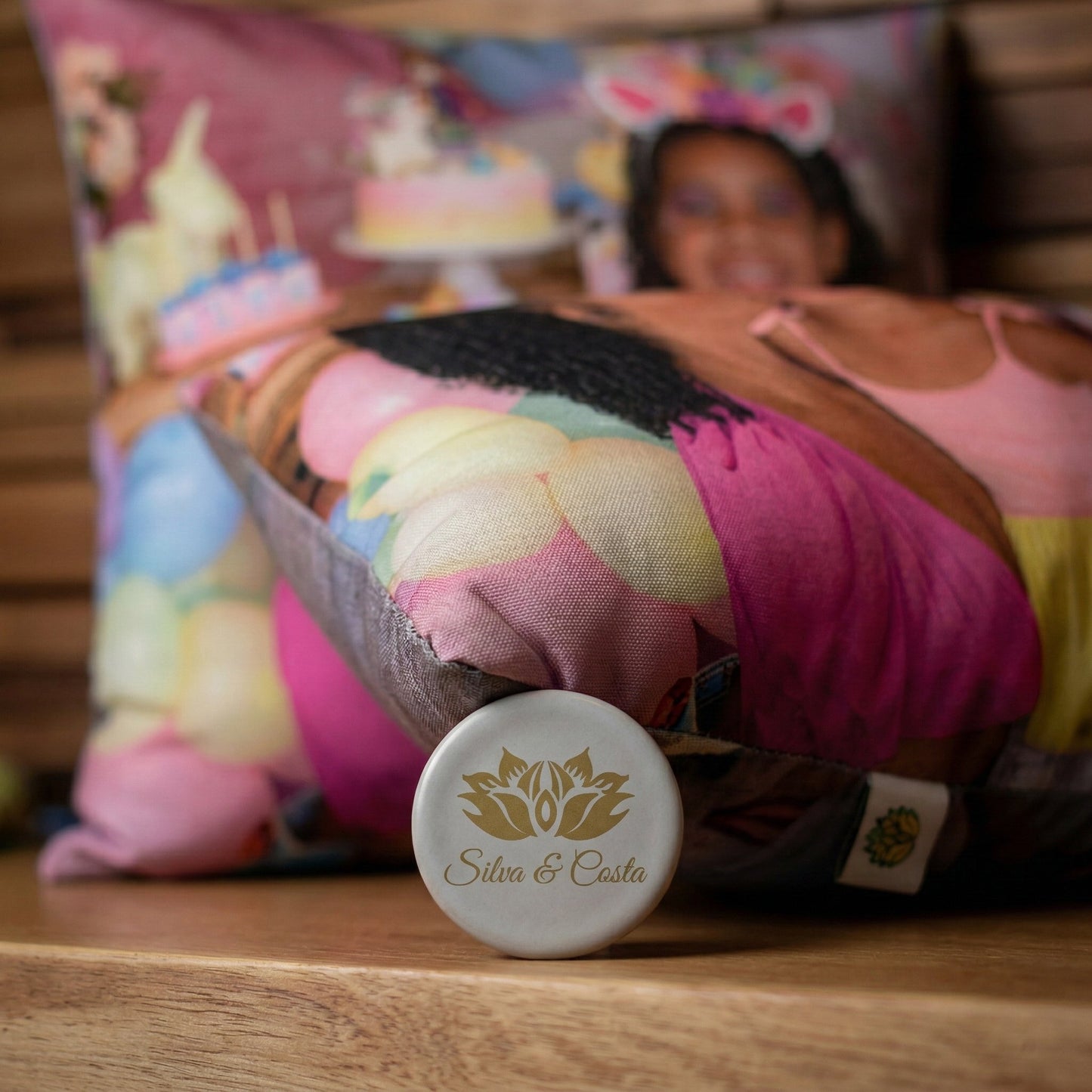 Almofada personalizada com foto 40x40 | Presente para Casal