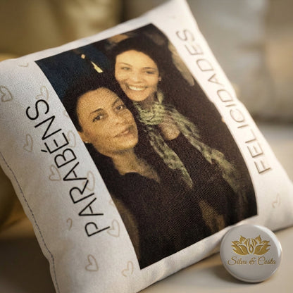 Almofada Personalizada Com Foto E Frase Para Amigas Personalizado