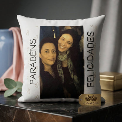 Almofada Personalizada Com Foto E Frase Para Amigas Personalizado