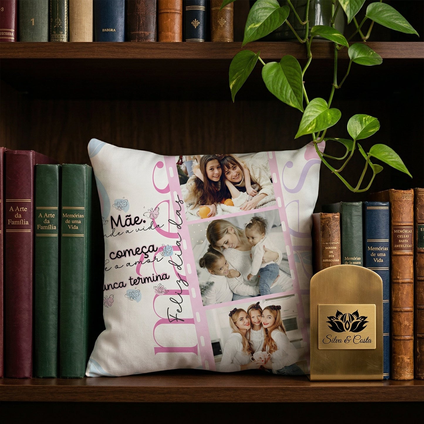 Almofada Personalizada com Foto | Presente para Mães