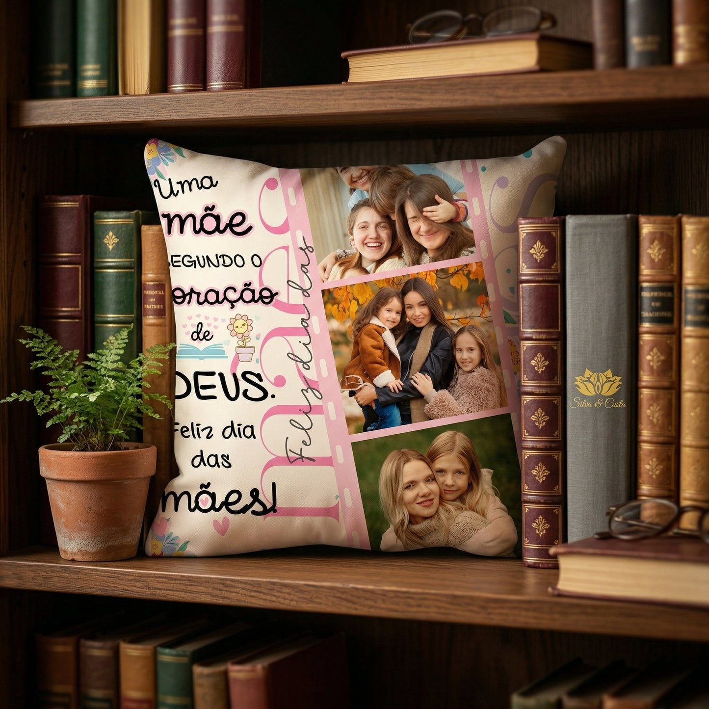 Almofada Personalizada com Foto | Presente para Mães