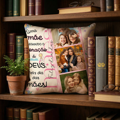 Almofada Personalizada com Foto | Presente para Mães