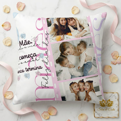 Almofada Personalizada com Foto | Presente para Mães